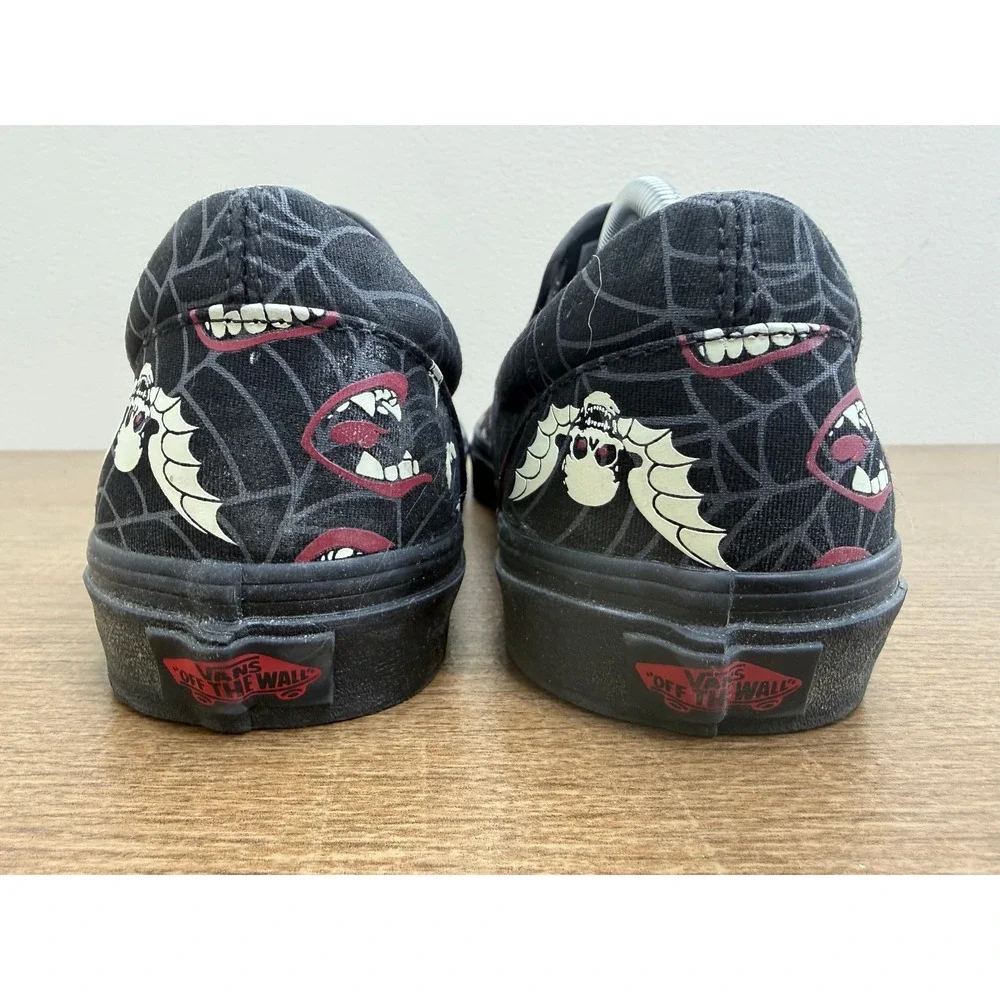 Vans Slip On Glow in the Dark Frights Black Halloween Men's Sizes 10.5 W-12